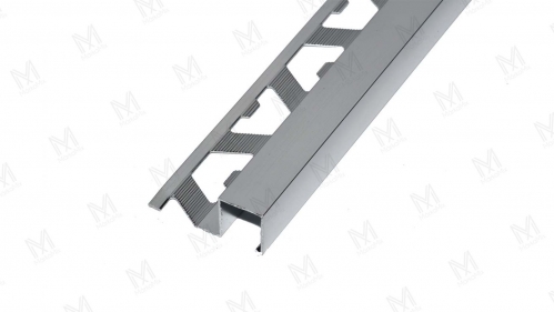 Polírozott alumínium Q négyzet profil 12,5mm 2,50m fényes eloxált, ezüst színben - MárkaMix